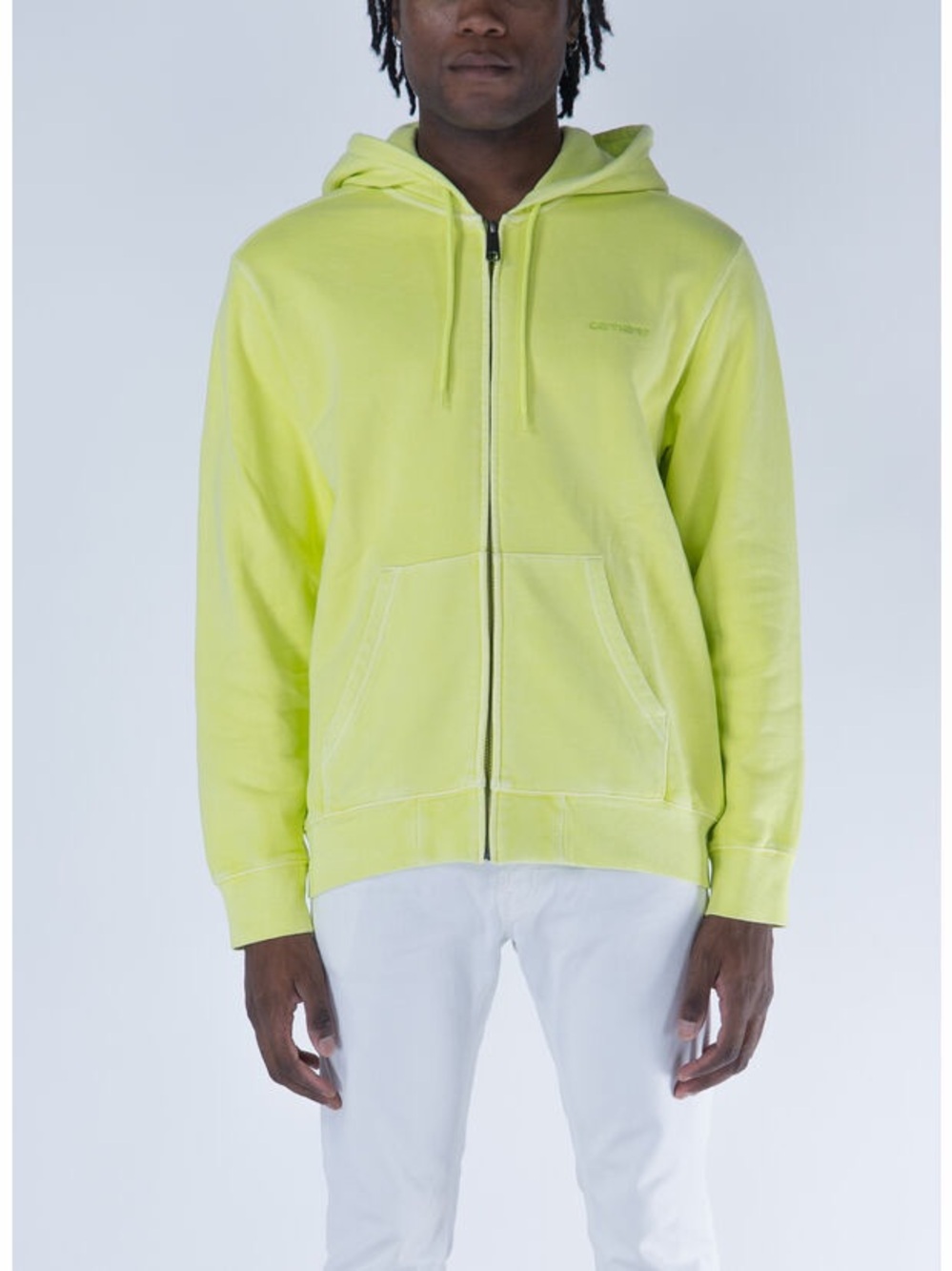 Carhartt Kids Neon Yellow Hooded Zip Jacket